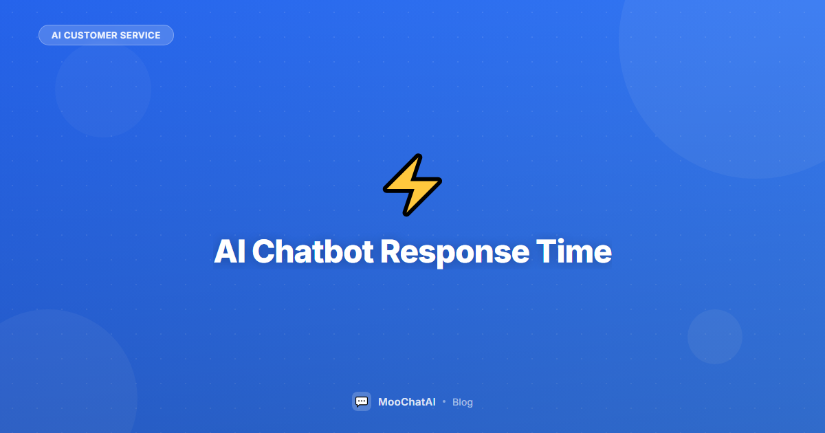 AI Chatbot Response Time: Why Instant Answers = More Sales
