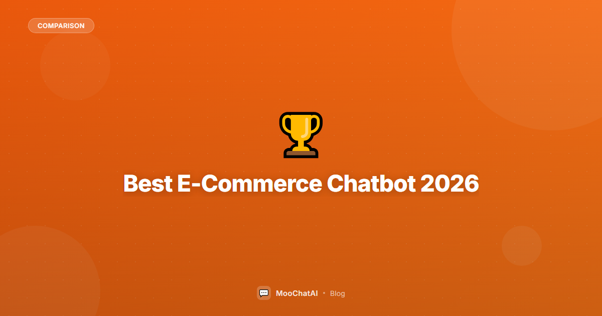 Best E-Commerce Chatbot in 2026: Complete Buyer's Guide