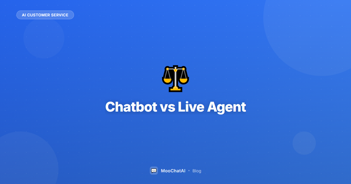 Chatbot vs Live Agent: When to Use Each for E-Commerce