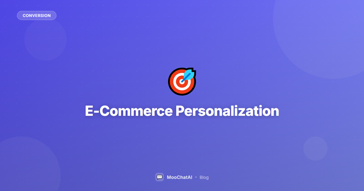 E-Commerce Personalization with AI: From Generic to 1:1