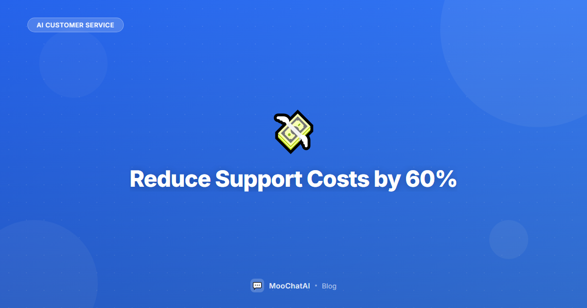 How to Reduce Customer Service Costs by 60% with AI