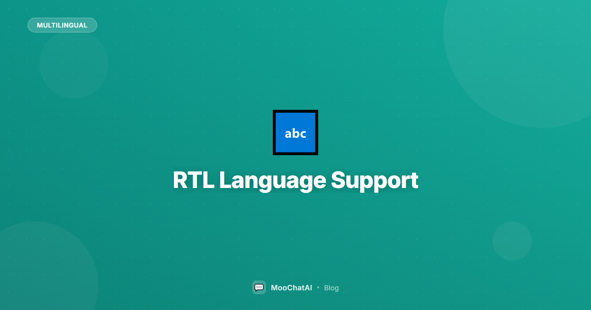 RTL Language Support in Chatbots
