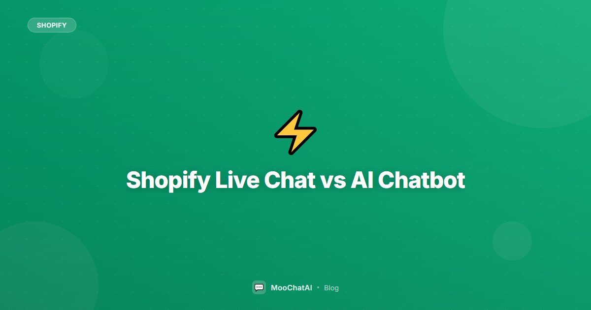 Shopify Live Chat vs AI Chatbot: Which Is Better for Your Store?